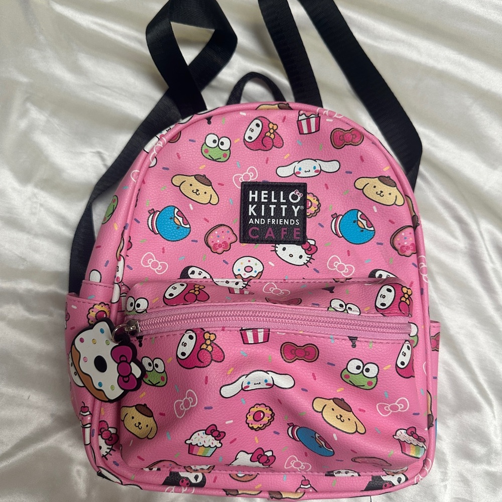 Sanrio Pink and Black Kawaii Mini Backpack